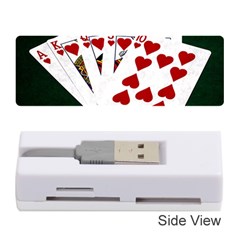 Poker Hands   Royal Flush Hearts Memory Card Reader (stick)  by FunnyCow
