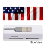 American Usa Flag Vertical Memory Card Reader (Stick)  Front
