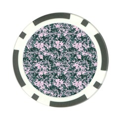Floral Collage Pattern Poker Chip Card Guard (10 Pack) by dflcprints