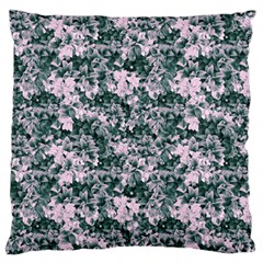 Floral Collage Pattern Large Flano Cushion Case (one Side) by dflcprints
