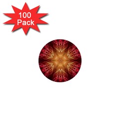 Fractal Abstract Artistic 1  Mini Buttons (100 Pack)  by Nexatart