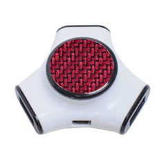 Fabric Pattern Desktop Textile 3-port Usb Hub by Nexatart