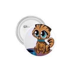 Kitty Cat Big Eyes Ears Animal 1 75  Buttons by Sapixe