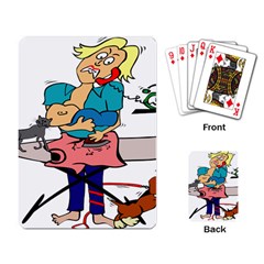 Housewife Multitasking Woman Playing Card by Sapixe