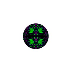 Fantasy Flowers In Moonlight Serenades 1  Mini Buttons by pepitasart