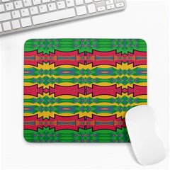 Shapes Rows Pattern                                       Large Mousepad by LalyLauraFLM