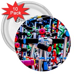 Time To Choose A Scooter 3  Buttons (10 Pack)  by FunnyCow