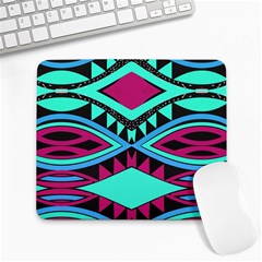Ovals And Rhombus                                          Large Mousepad by LalyLauraFLM