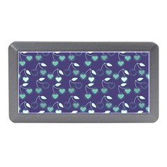 Heart Cherries Blue Memory Card Reader (mini) by snowwhitegirl