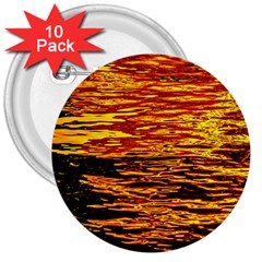 Liquid Gold 3  Buttons (10 Pack)  by FunnyCow