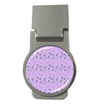 Heart Drops Violet Money Clips (Round)  Front