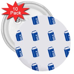 Milk Carton 3  Buttons (10 Pack)  by snowwhitegirl