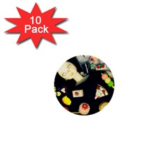 Food 1  Mini Buttons (10 Pack)  by snowwhitegirl