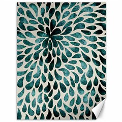 Teal Abstract Swirl Drops Canvas 36  X 48   by snowwhitegirl
