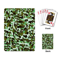 Brownish Green Camo Playing Card by snowwhitegirl