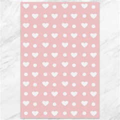 Hearts Dots Pink Canvas 12  X 18   by snowwhitegirl