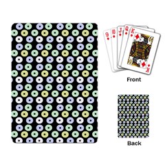 Eye Dots Black Pastel Playing Card by snowwhitegirl