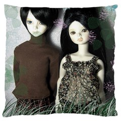 Dolls In The Grass Standard Flano Cushion Case (one Side) by snowwhitegirl