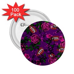 Purple  Rose Vampire 2 25  Buttons (100 Pack)  by snowwhitegirl