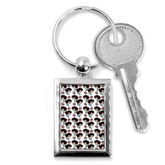 Redhead Girl Pattern Key Chains (rectangle)  by snowwhitegirl