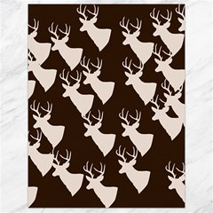 Brown Deer Pattern Canvas 18  X 24   by snowwhitegirl