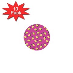 Lemons Pink 1  Mini Buttons (10 Pack)  by snowwhitegirl