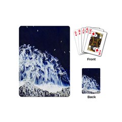 Blue Waves Sea Playing Cards (mini)  by snowwhitegirl