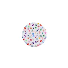 Colorful Abstract Symbols 1  Mini Buttons by FunnyCow