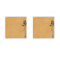 Flapper 1515869 1280 Cufflinks (square) by vintage2030