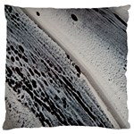 Black And White Large Cushion Case (Two Sides) Back
