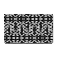 Monochrome Centipede Arabesque Magnet (rectangular) by linceazul