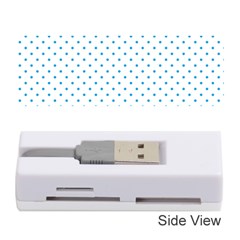 Mini Oktoberfest Bavarian Blue Polkadots On White Memory Card Reader (stick) by PodArtist