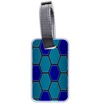 Hexagon Background Geometric Mosaic Luggage Tags (Two Sides) Front