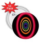 Neon Light Abstract Pattern Lines 2.25  Buttons (10 pack)  Front