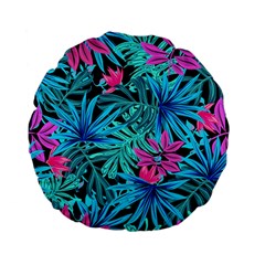 Leaves Picture Tropical Plant Standard 15  Premium Flano Round Cushions by Sapixe