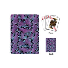Modern Abstract Texture Pattern Playing Cards (mini) by dflcprints