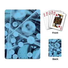 Atomic Blue Playing Cards Single Design by WILLBIRDWELL