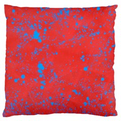 Blue Blood Large Flano Cushion Case (two Sides) by WILLBIRDWELL