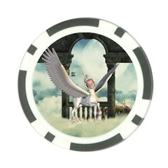Cute Little Pegasus In The Sky, Cartoon Poker Chip Card Guard (10 Pack) by FantasyWorld7