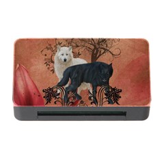 Awesome Black And White Wolf Memory Card Reader With Cf by FantasyWorld7