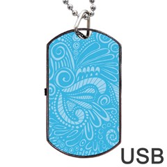 Pop Sky Dog Tag Usb Flash (two Sides) by ArtByAmyMinori
