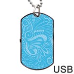 Pop Sky Dog Tag USB Flash (Two Sides) Front