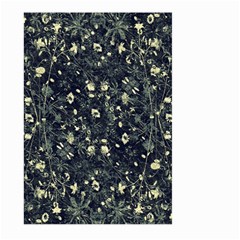 Dark Floral Collage Pattern Large Garden Flag (two Sides) by dflcprints