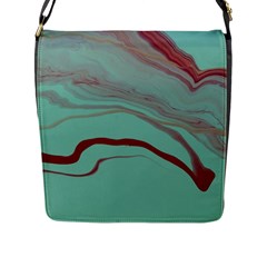Floating Away Flap Closure Messenger Bag (l) by WILLBIRDWELL