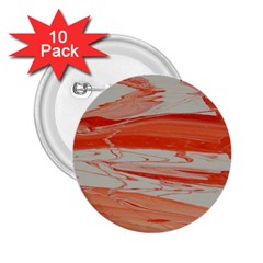 Orange Swirl 2 25  Buttons (10 Pack)  by WILLBIRDWELL