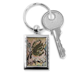 Lizard Volcano Key Chains (rectangle)  by chellerayartisans