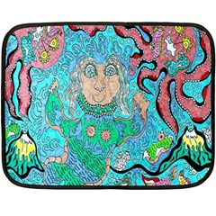 Mesmerizing Mermaid Double Sided Fleece Blanket (mini)  by chellerayartisans