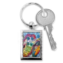 Watercolor Mermaid Key Chains (rectangle)  by chellerayartisans
