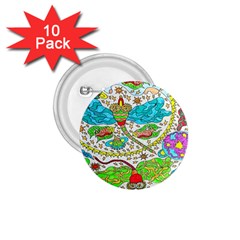 Cosmic Dragonflies 1 75  Buttons (10 Pack) by chellerayartisans
