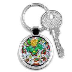 Cosmic Coocoobird Key Chains (round)  by chellerayartisans